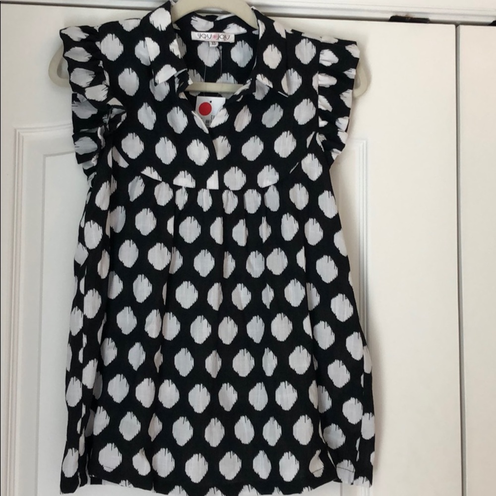 JoyJoy ruffle Sleeve Tank